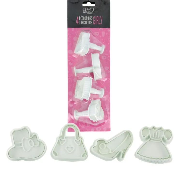 Découpoirs éjecteurs Fashion Patisdécor (x 4)-Cerf Dellier Sale