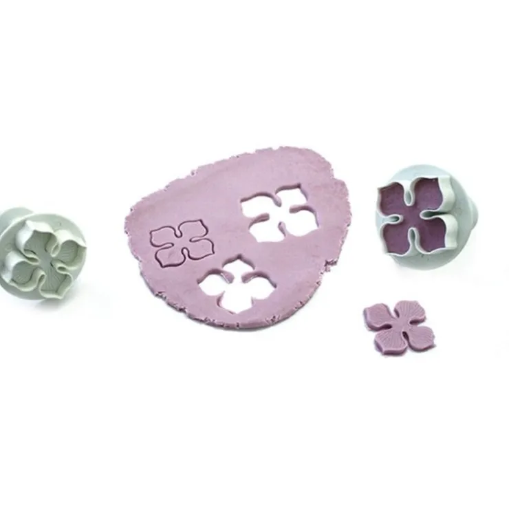 Découpoirs éjecteurs hortensia Patisdécor (x 3)-Cerf Dellier Discount