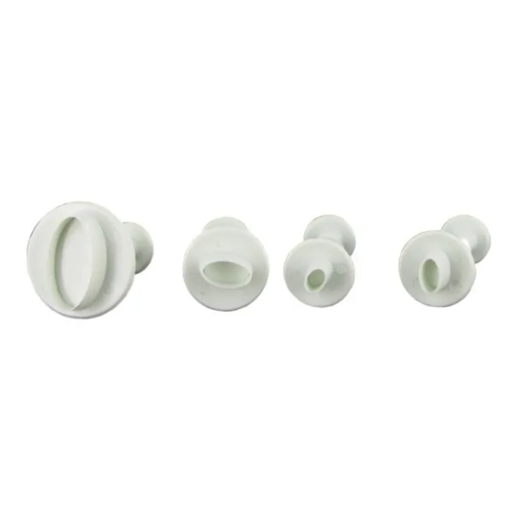 Découpoirs éjecteurs mini-ovales Patisdecor (x 4)-Cerf Dellier Outlet