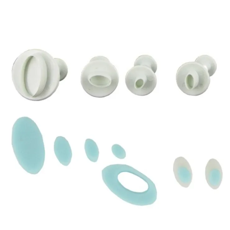Découpoirs éjecteurs mini-ovales Patisdecor (x 4)-Cerf Dellier Outlet
