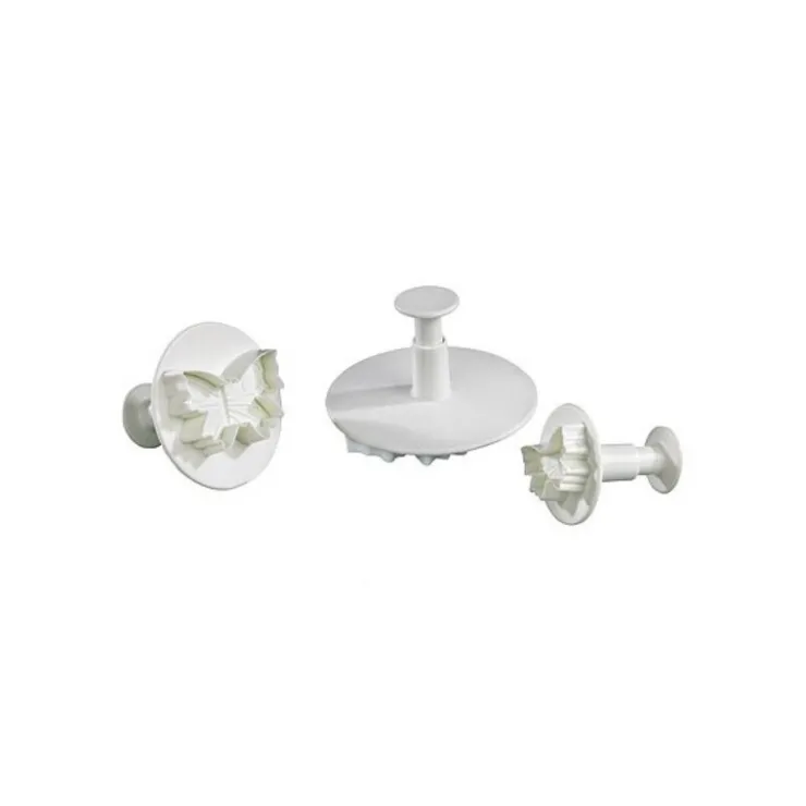 Découpoirs éjecteurs Papillons assortis Patisdécor (x 3)-Cerf Dellier Sale