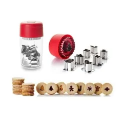 Découpoirs linzer Noël assortis (x 8)-Cerf Dellier Online