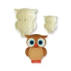 Découpoirs relief chouettes (x2)-Cerf Dellier Outlet