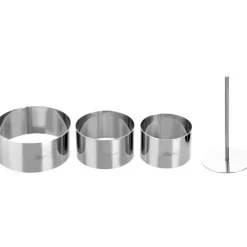 Découpoirs ronds assortis (x 3) + poussoir-Cerf Dellier Online
