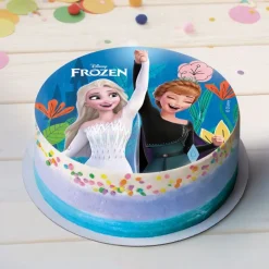 Disque gâteau en azyme Reine des Neiges - Ø 15,5 cm - DDM 08/24-Cerf Dellier Online