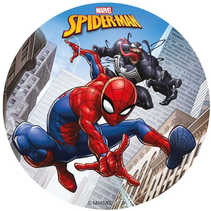 Disque gâteau en azyme Spiderman 15,5 cm-Cerf Dellier Outlet