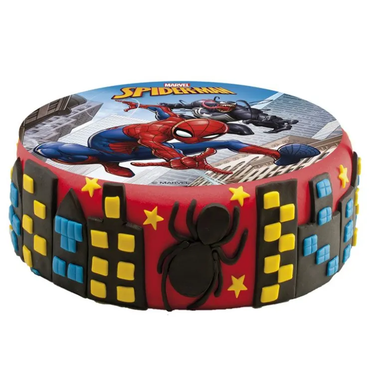 Disque gâteau en azyme Spiderman 15,5 cm-Cerf Dellier Outlet