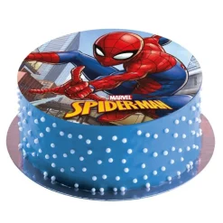 Disque gâteau Spiderman Ø 20 cm - DDM 09/24-Cerf Dellier Outlet