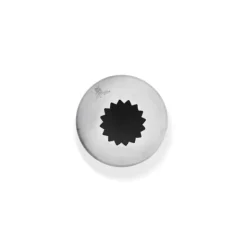 Douille cannelée petits fours inox Ø 14 mm 16 dents-Cerf Dellier New