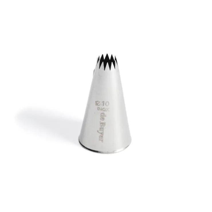 Douille cannelée petits fours inox Ø 10 mm 14 dents-Cerf Dellier New