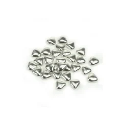 Dragées mini coeurs argentées (150 g)-Cerf Dellier Online