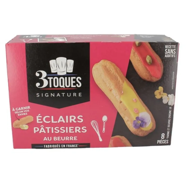 Eclairs pâtissiers au beurre (x 8)-Cerf Dellier Clearance