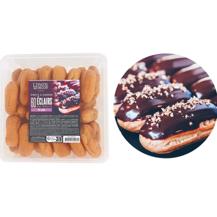Eclairs pur beurre prêts à garnir (x 60)-Cerf Dellier Online