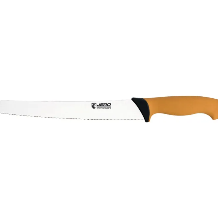 Ecoline couteau à pain manche jaune 25 cm-Cerf Dellier Best