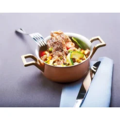 Elégance cuivre-inox mini-marmite 9 cm-Cerf Dellier Best