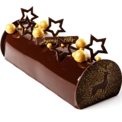 Embouts de bûches chocolat silhouette renne (x40)-Cerf Dellier Clearance