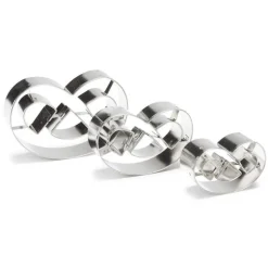 Emporte-pièce Bretzel inox assortis (x3)-Cerf Dellier Online