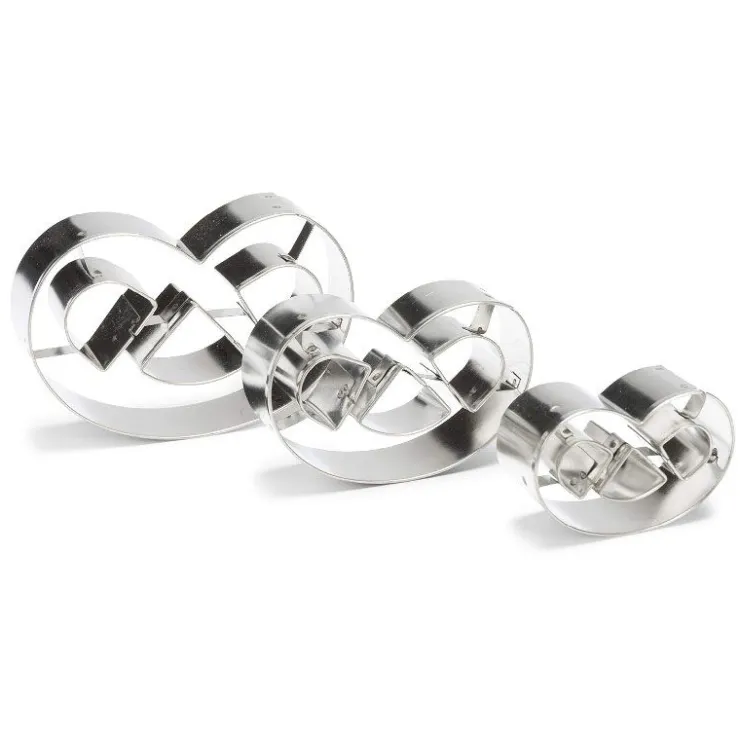 Emporte-pièce Bretzel inox assortis (x3)-Cerf Dellier Online