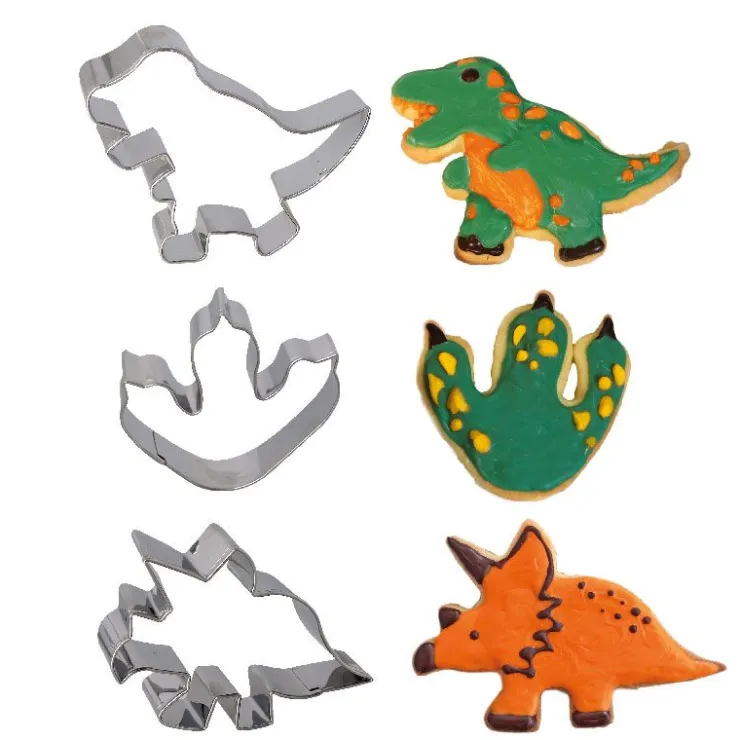 Emporte-pièce Dinosaures assortis (x3)-Cerf Dellier Hot