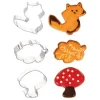 Emporte-pièce Forêt assortis (x3)-Cerf Dellier