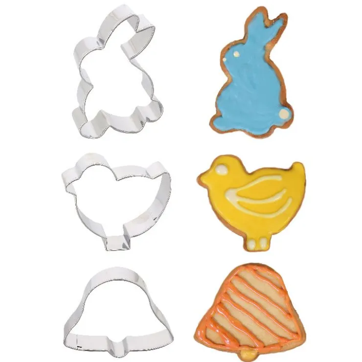 Emporte-pièce Pâques assortis (x3)-Cerf Dellier Discount