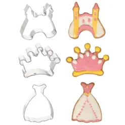 Emporte-pièce Princesse assortis (x3)-Cerf Dellier New
