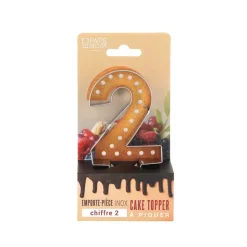 Emporte-pièces cake topper "2"-Cerf Dellier Outlet