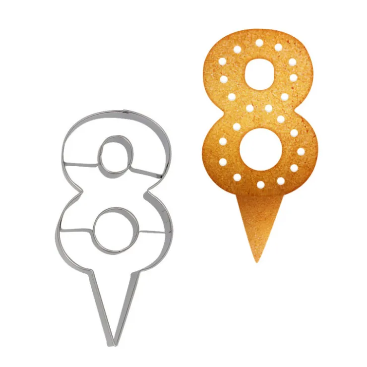 Emporte-pièces cake topper "8"-Cerf Dellier Clearance
