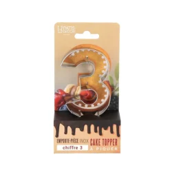 Emporte-pièces cake topper "3"-Cerf Dellier Hot