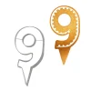 Emporte-pièces cake topper "9"-Cerf Dellier Online