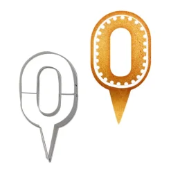Emporte-pièces cake topper "0"-Cerf Dellier Clearance