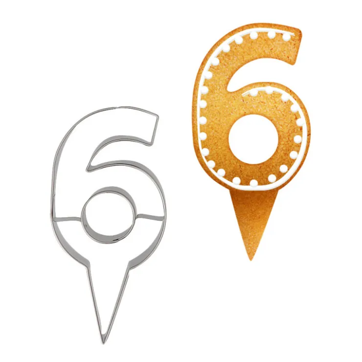 Emporte-pièces cake topper "6"-Cerf Dellier Clearance