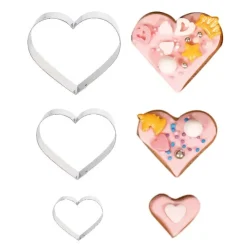 Emporte-pièces Coeurs assortis (x3)-Cerf Dellier Clearance