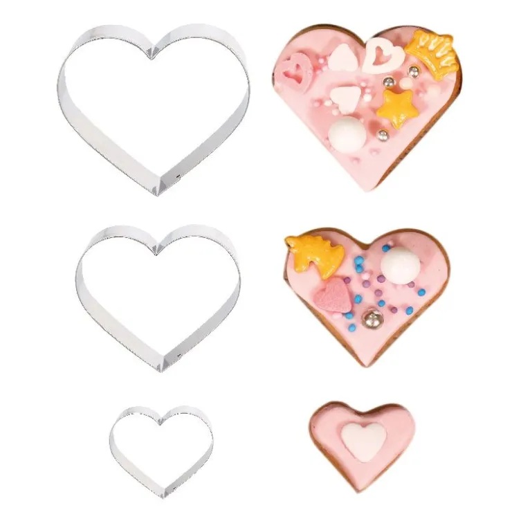 Emporte-pièces Coeurs assortis (x3)-Cerf Dellier Clearance