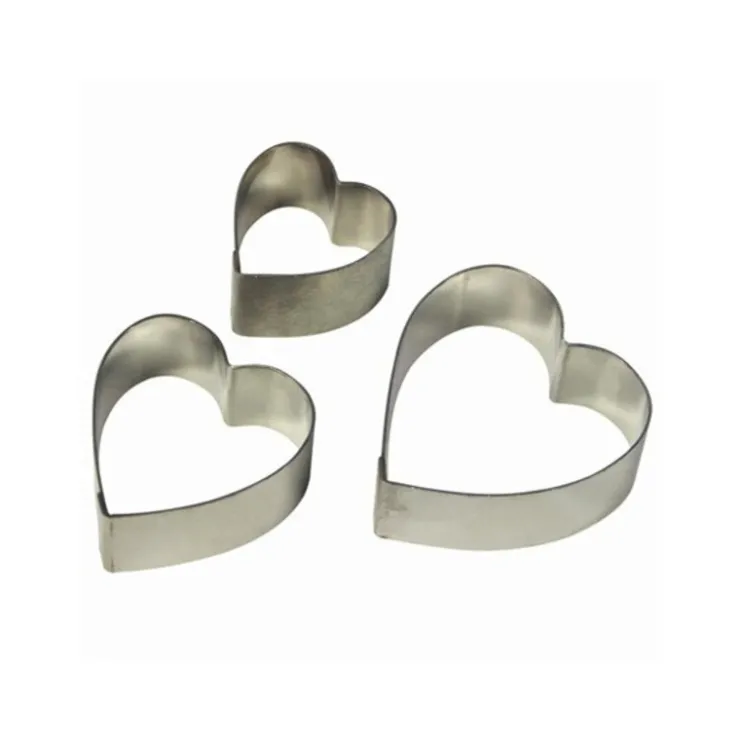 Emporte-pièces inox cœurs arums PME (x 3)-Cerf Dellier New