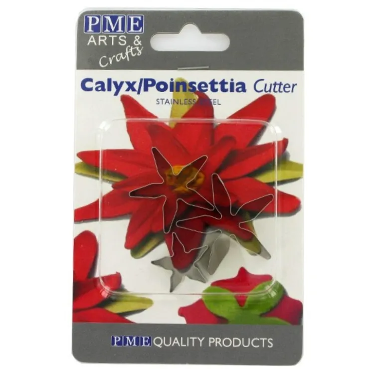 Emporte-pièces inox poinsettia PME (x 3)-Cerf Dellier Outlet