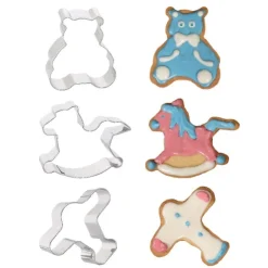 Emporte-pièces Naissance assortis (x3)-Cerf Dellier Hot