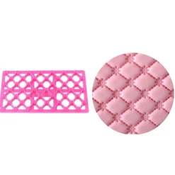 Empreinte effet matelassé petites fleurs-Cerf Dellier Discount