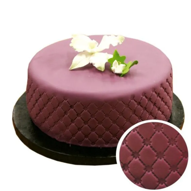 Empreinte effet matelassé petites fleurs-Cerf Dellier Discount