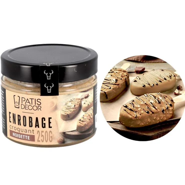 Enrobage croquant goût noisette - 250 g-Cerf Dellier New