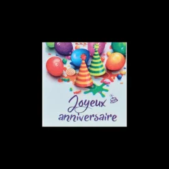 Etiquette adhésive "Joyeux Anniversaire" (x500)-Cerf Dellier Sale