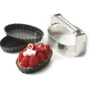 Exoglass 12 tartelettes cannelées oblongs 13x9 cm-Cerf Dellier Clearance