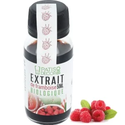 Extrait de framboise biologique 50 ml - DDM 03/25-Cerf Dellier New