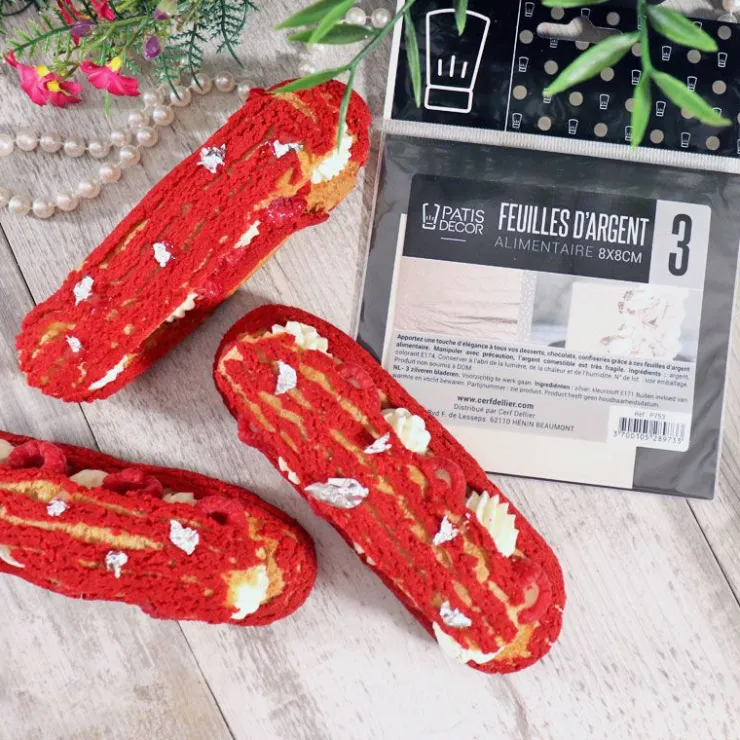 Feuille d'argent alimentaire (x3)-Cerf Dellier Discount