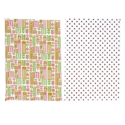 Feuilles transfert Scandinave et Coeurs assorties (x4)-Cerf Dellier Best
