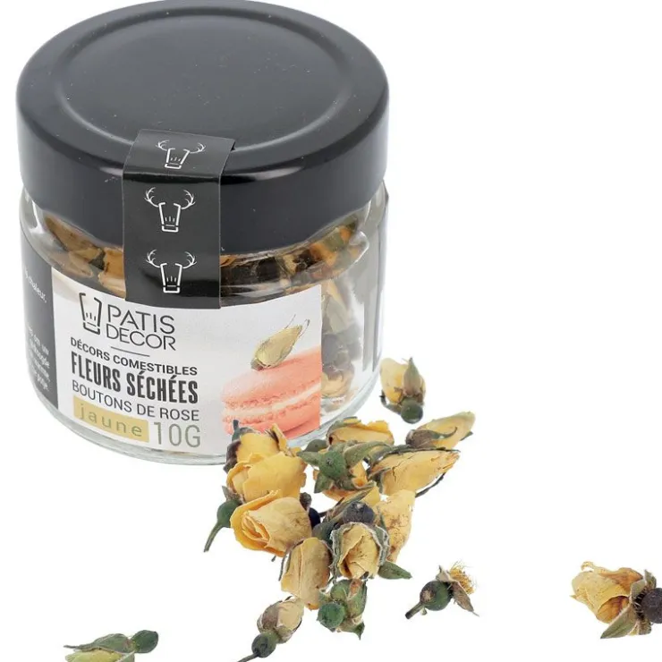 Fleurs séchées de roses jaunes 8 g-Cerf Dellier