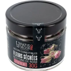 Fleurs séchées de roses roses 30 g-Cerf Dellier Best