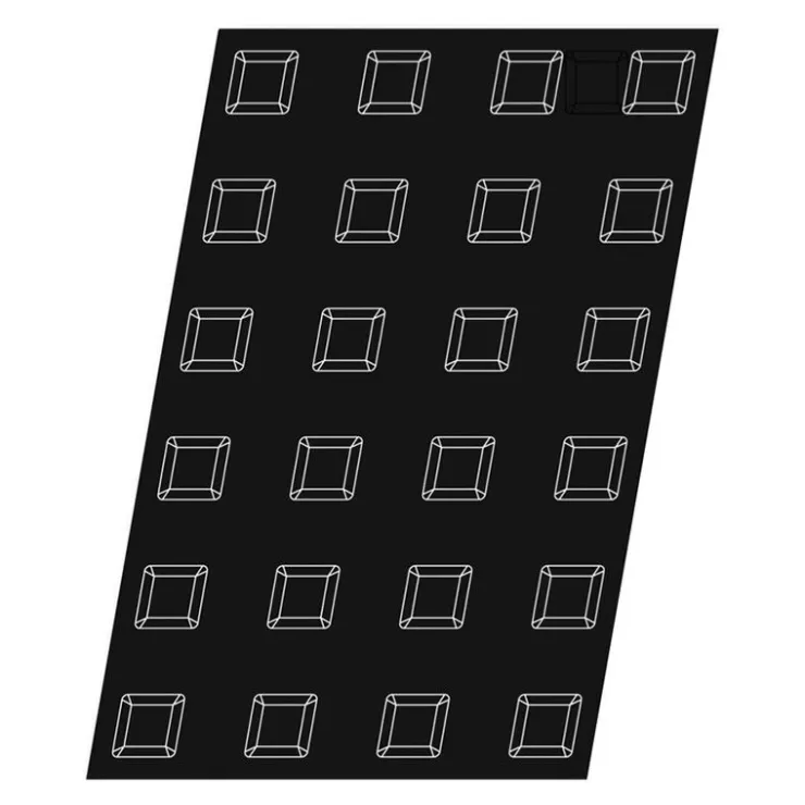 Flexipan GN 1/1 plaque de 15 écrin 6,5x6,5x3,5 cm-Cerf Dellier Clearance
