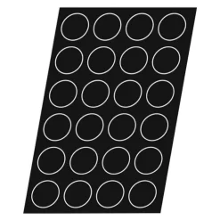 Flexipan GN 1/1 plaque de 104 demi-sphères 2,3 cm-Cerf Dellier Best