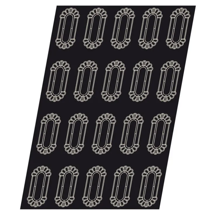 Flexipan 60x40 plaque de 20 brioches longues à côtes 11,3x8,1 cm-Cerf Dellier Hot